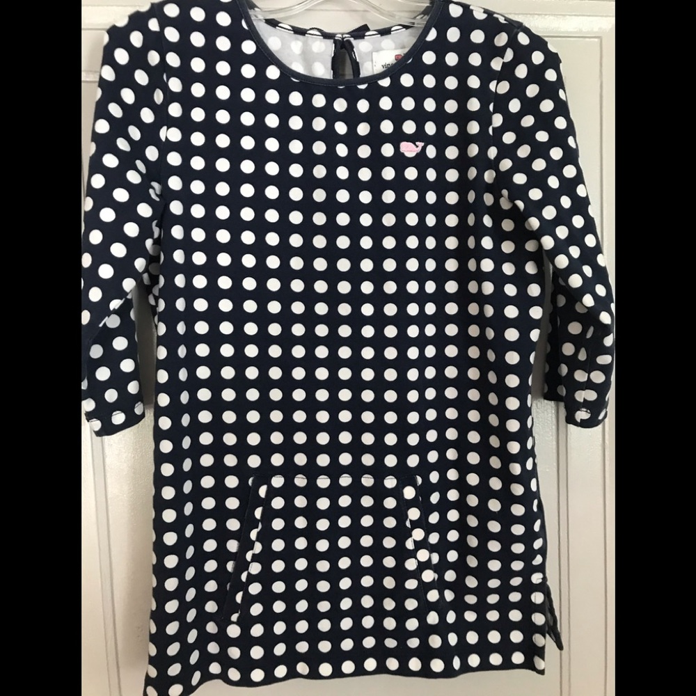Vineyard Vines ls polka dot dress